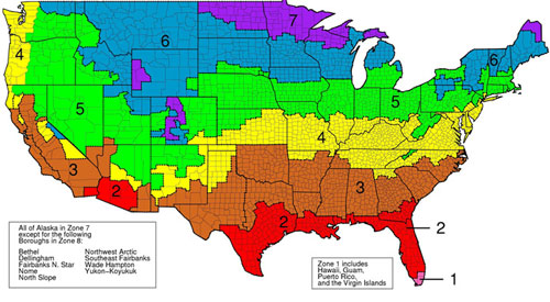 r-value insulation map based on climate in Kentucky